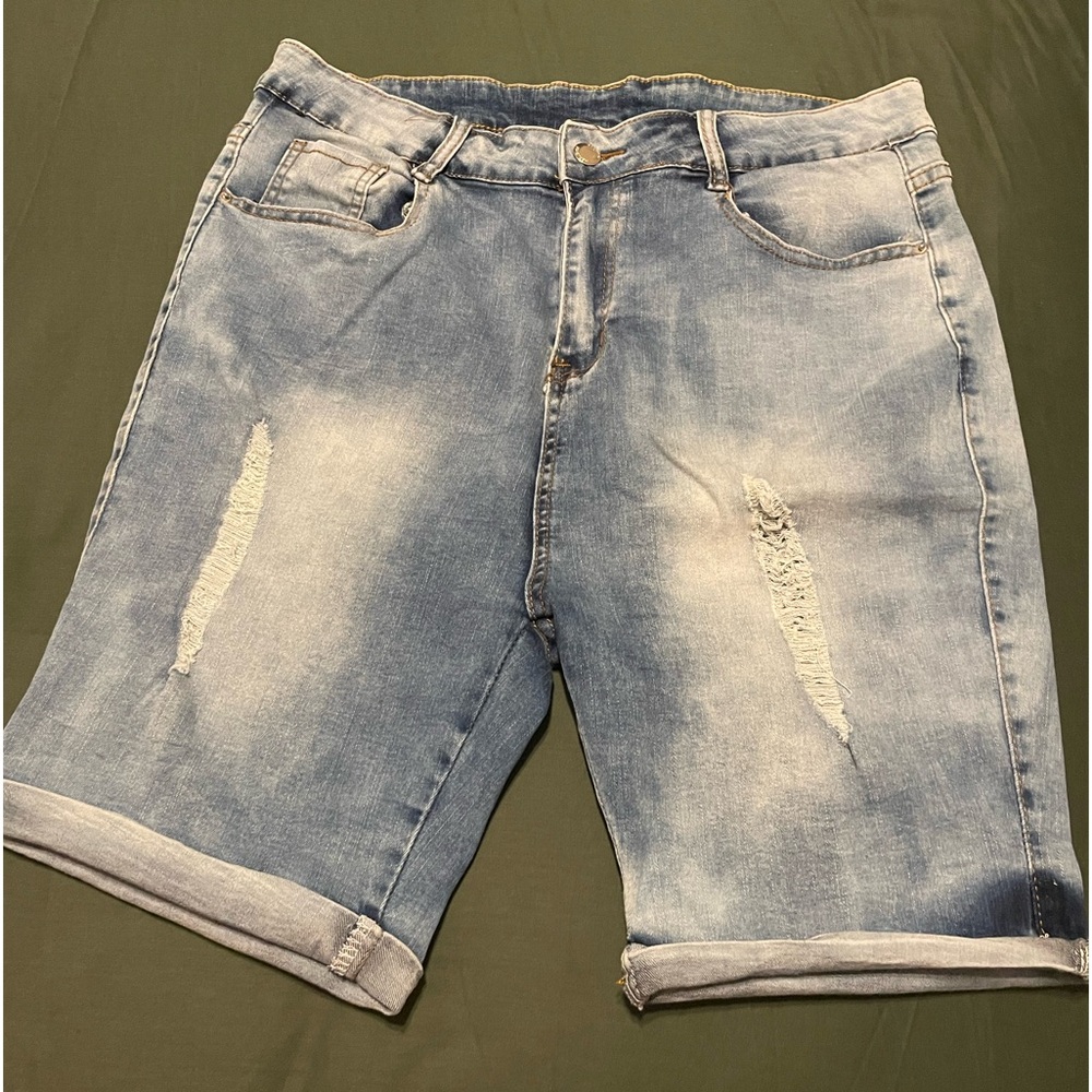 Shein Distressed Bermuda Shorts